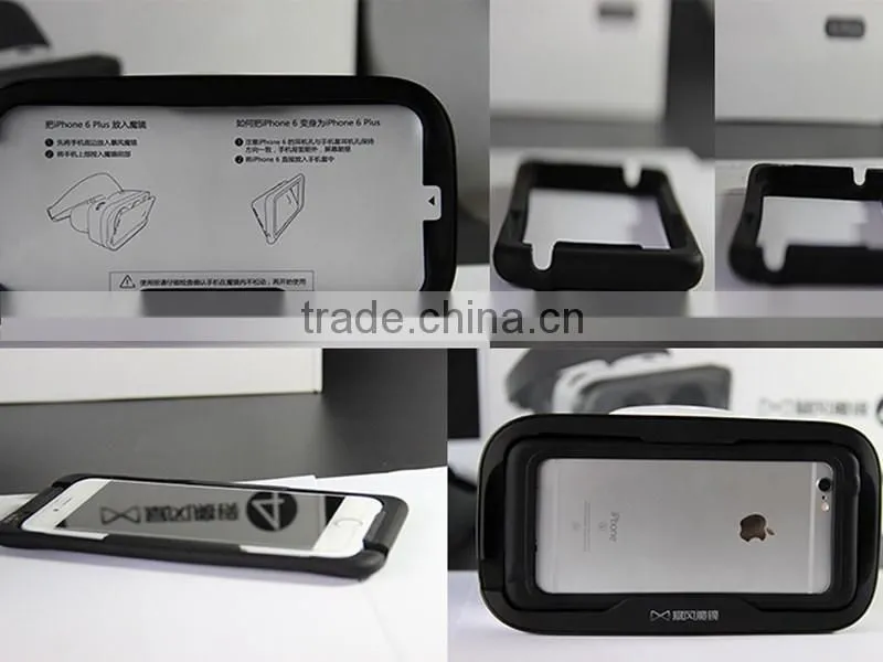 baofeng 4.0Virtual Reality 3D glasses a black helmet VR goggles for 4.7-5.5 inch Smartphones With Remote Control
