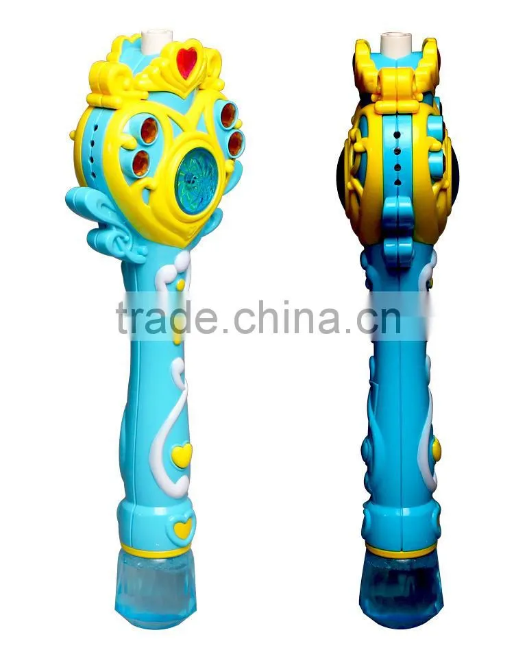 CB1802999 Kids Electrical Magic Bubble Wand Toy Music with Light 2 Bottles of Bubble Water