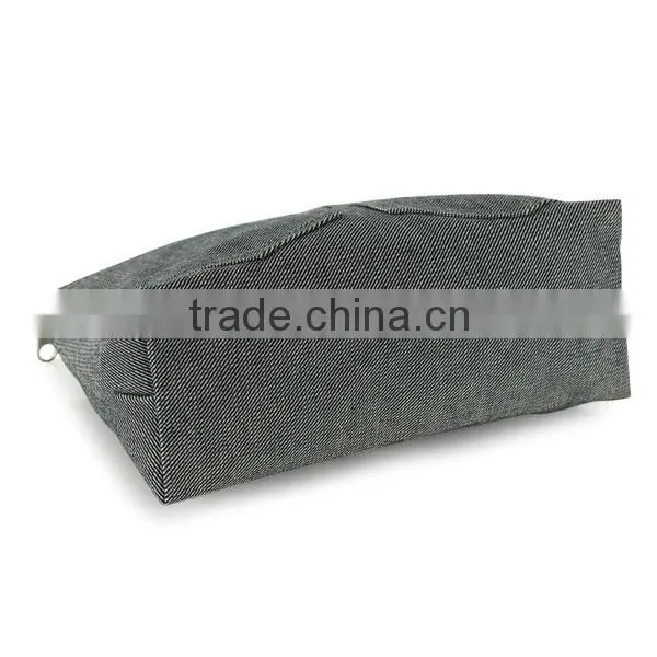 Denim jean zipper Cosmetic bag