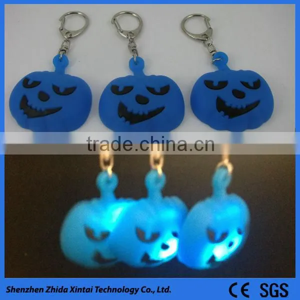 key decorative silicone LED light climbing keychain