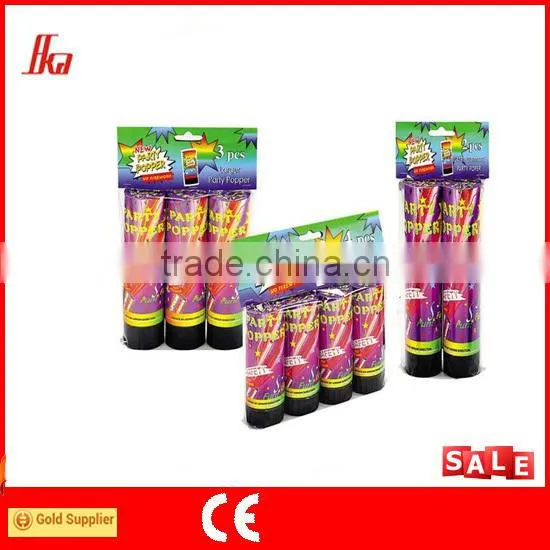 Wedding birthday or other party favors confetti streamer poppers