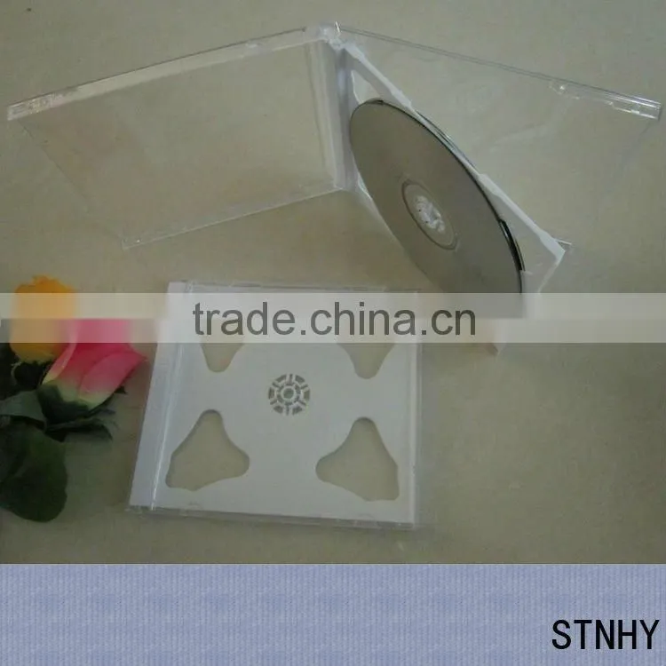 10.4 mm ivory medium plate transparent outer double disc CD case