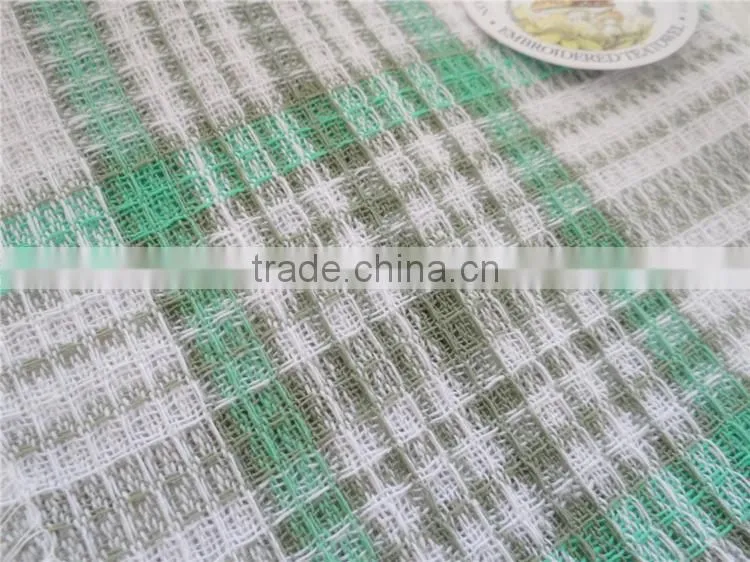 Green & Red waffle dish towel Check tea towel