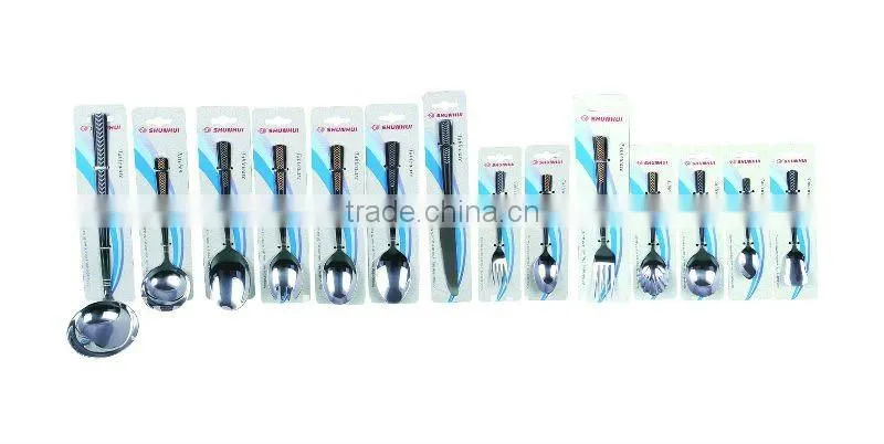 Stainless steel gold plating cutlery set