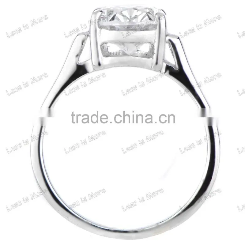 Fashion Pure Silver Oval Cut diamond Engagement Ring