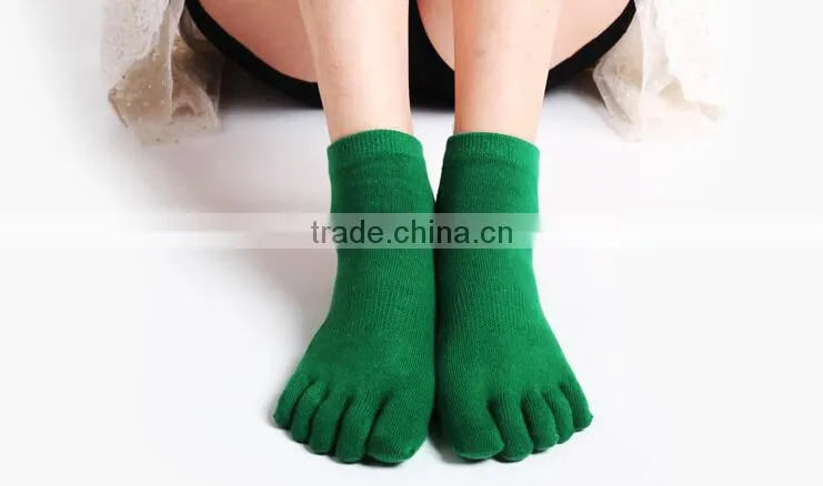 Sexy Hot Teen Girl Custom Made Socks Purple Anti Slip Yoga Pilates Toe Socks
