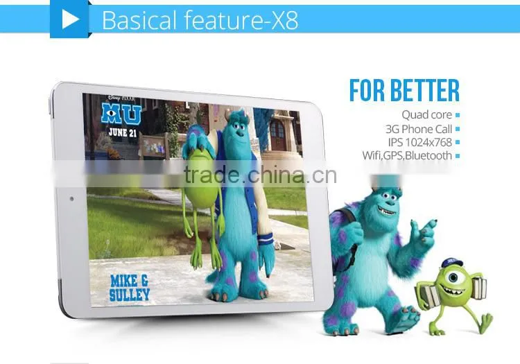 Android 4.2 and 7.85 inch IPS 11024*768 all china tablet driver