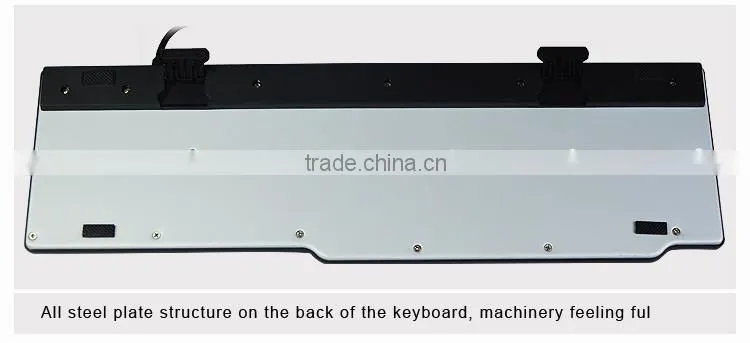 Adjustable backlit gaming keyboard_professional half mechanical keyboard