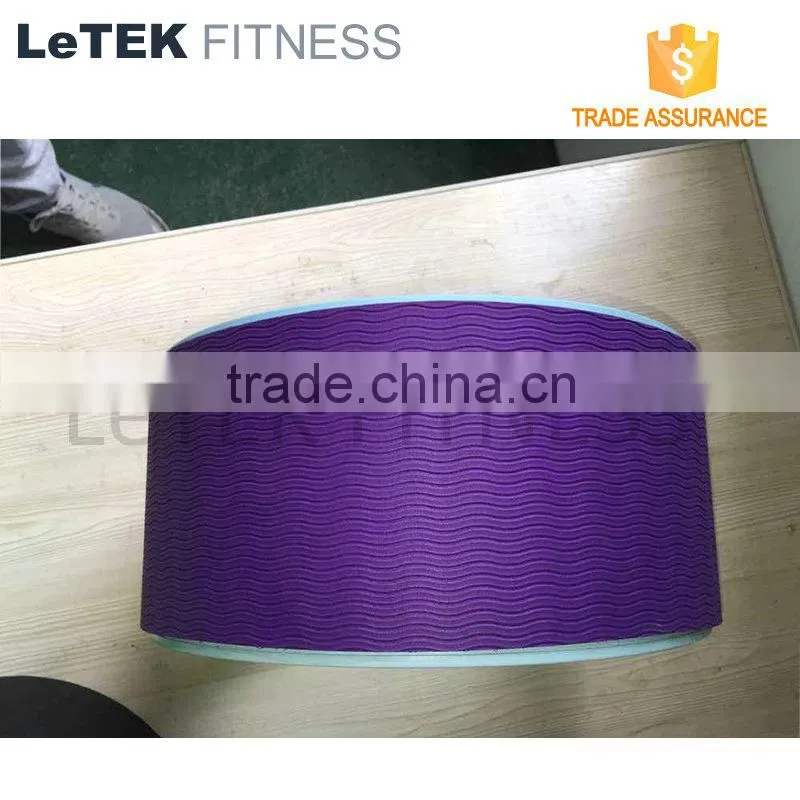 2015 Colorful factory supply PVC Yoga Wheel