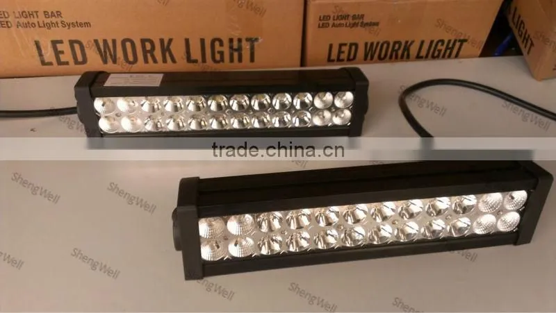 ShengWell Auto led light bar 13 inch 9-32v DC 72w IP67 Flood/Spot/Combo 72w Epistar led light bar