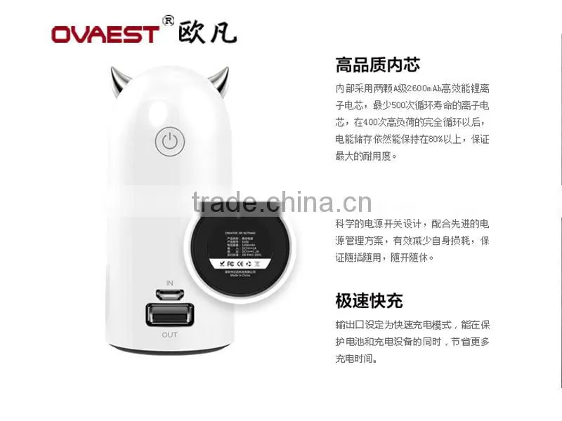 Lovely 2014 latest mobile power bank 6000mah external battery for mobile smartphone,Iphone,Ipad , PSP , MP3 ,MP4,other digits