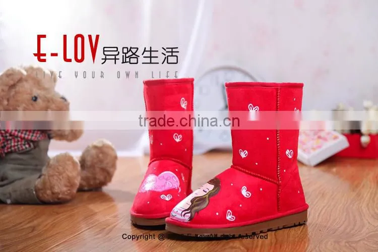 Hot sales high quality and cheap red boots women
