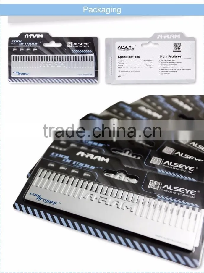 Alseye manufacturer IA0111 flash stick alunimun heat sink plate with 2pcs