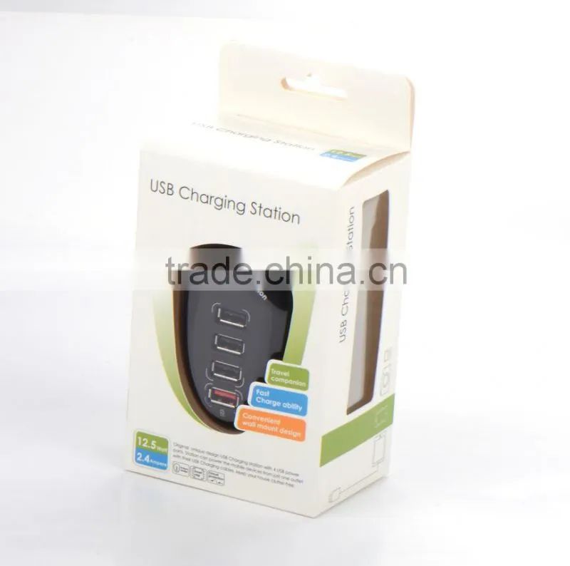 5V/2.5A 4 Ports USB Charging Station (Foldable & Standard)