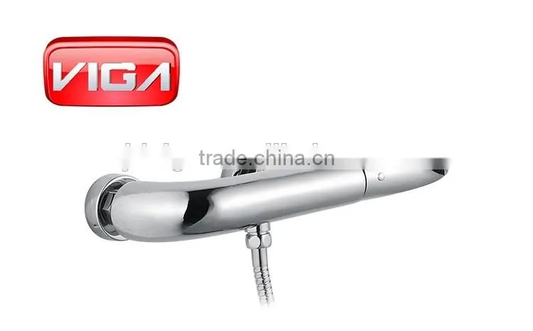 VIGA Emily shower mixer single lever brass body chrome toilet shower faucet