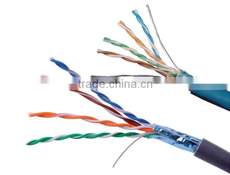 305m/box double jacket outdoor utp lan cat6 network cable,utp cat6 patch cables fulke test