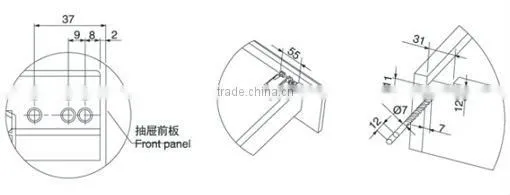 Soft closing slider drawer YD-HG309