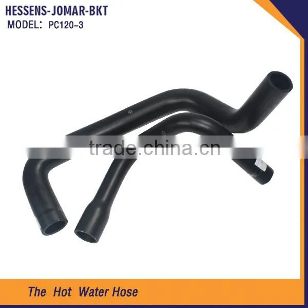 High quality black rubber water pump hose for excavator PC120-3