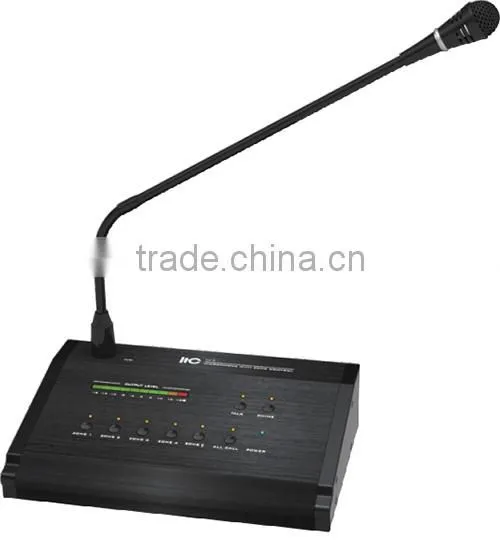 Remote 5 Zone Table Stand Paging Microphone for Paging System