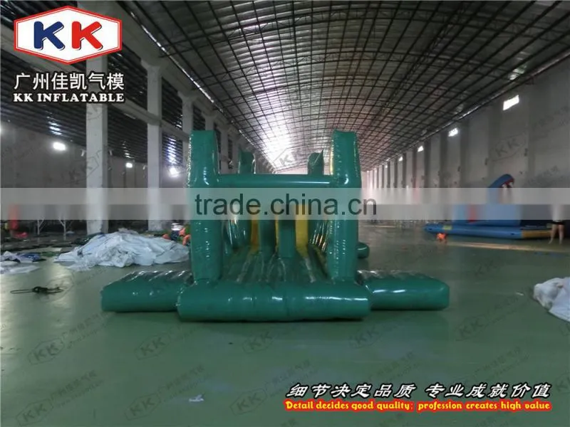 Water swimming pool mobile park Crocodile inflatable obstacle course