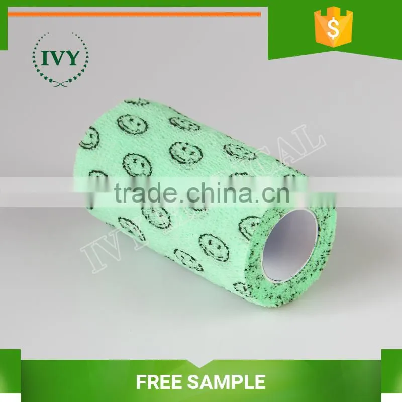High Quality colorful Non-woven cohesive Bandage