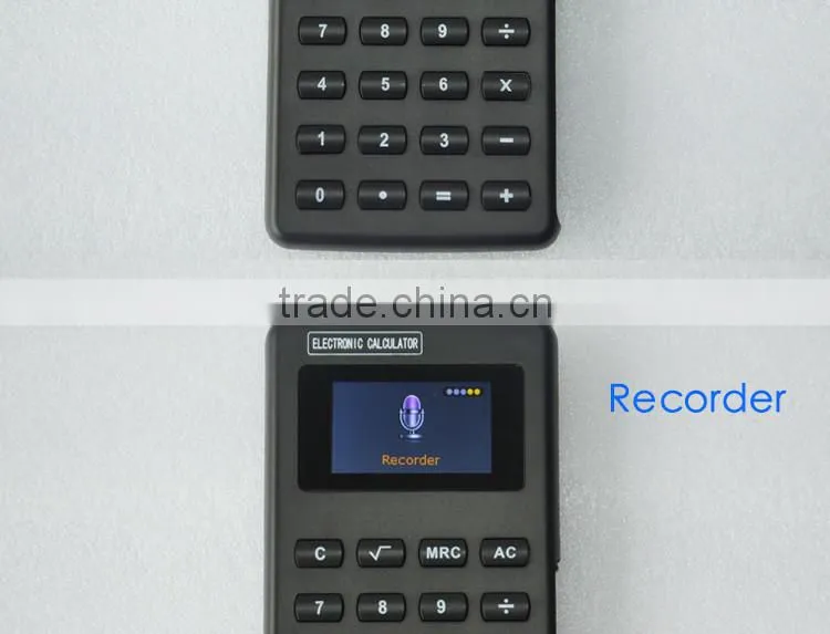 Magic Calculator with MP4 function has eBook, Photo, Music, Video, Recorder, FM Radio, Emergency Button to back to Calculator