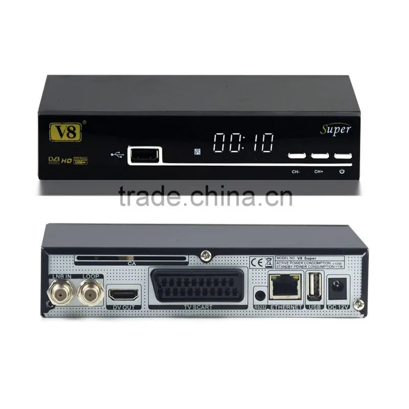 Freesat V8 Super Europe satellite receiver full hd digital dvb t2 & C super set top box