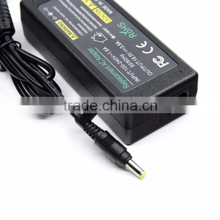 DC 4.8X1.7MM 18.5V 3.5A for HP Laptop Power Adapter