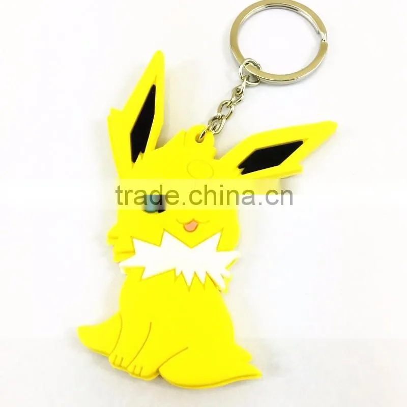 Chinese Supplier Promotional PVC Key chain Animation 2d Key ring