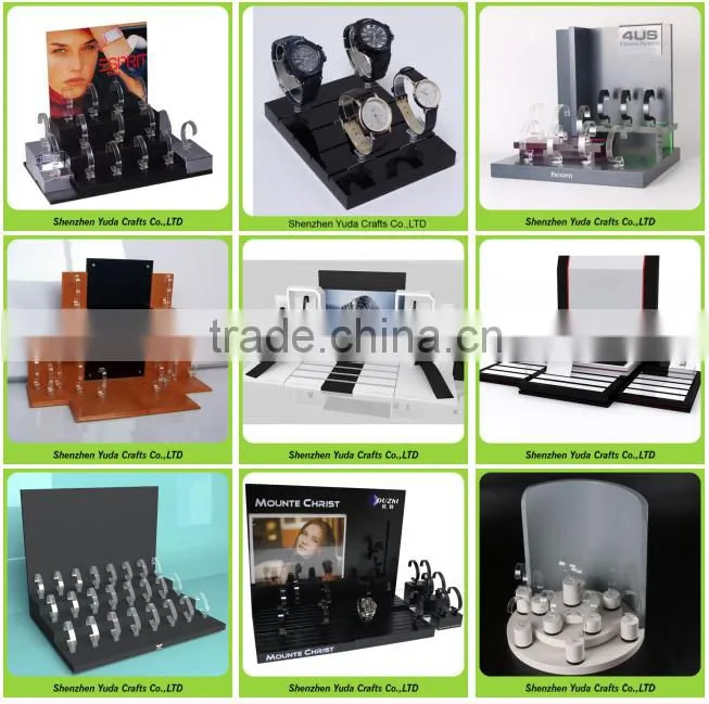 Manufacturing various of wooden watch holder, Yuda factory MDF watch display