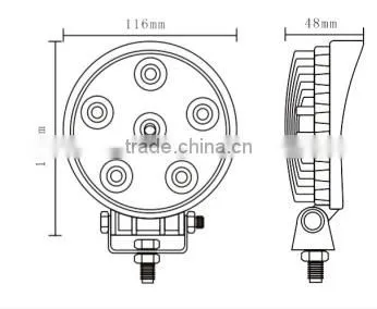 Wholesale 10-30V DC IP68 18W Auto led Work lamp Led Work Light LH-192