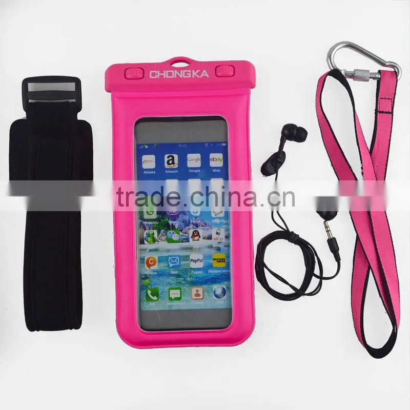 Waterproof Cover Led Light PVC Cell Phone Bag