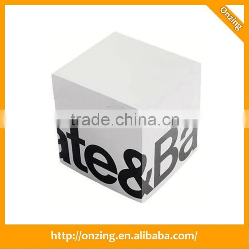 Promotional custom logo printing block note memo pad paper cube