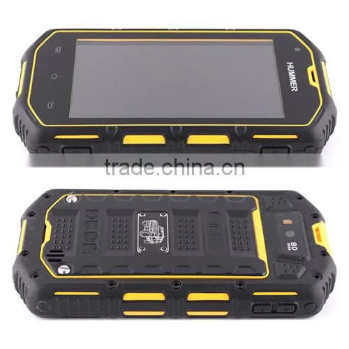 High Quality 4 inch Hummer H5 android 4.2 mtk6572A Dual Core Dual Sim Card 4GB ROM 3G Waterproof Rugged Mobile Phone