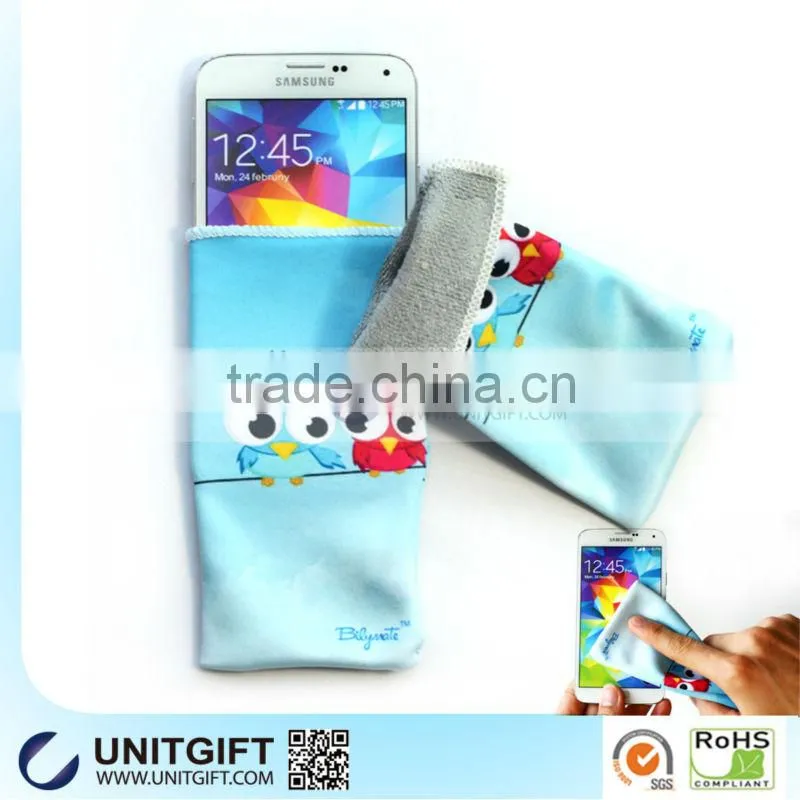 Neck pouch for cell phone watch wooden watch