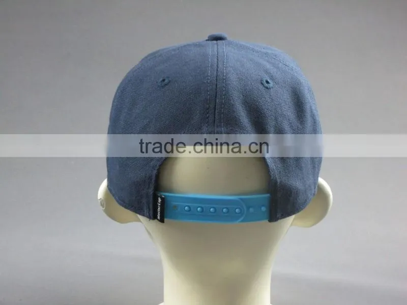 Custom high quality 6- panel snapback hat with woven badge