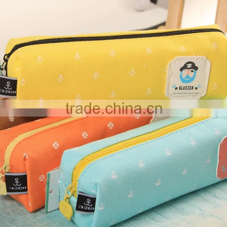eco-friendly products custom canvas pencil case for kids