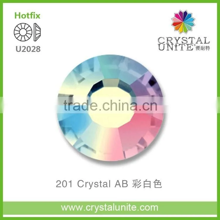 U2028 Crystal AB Optimal Hot Fix Rhinestone