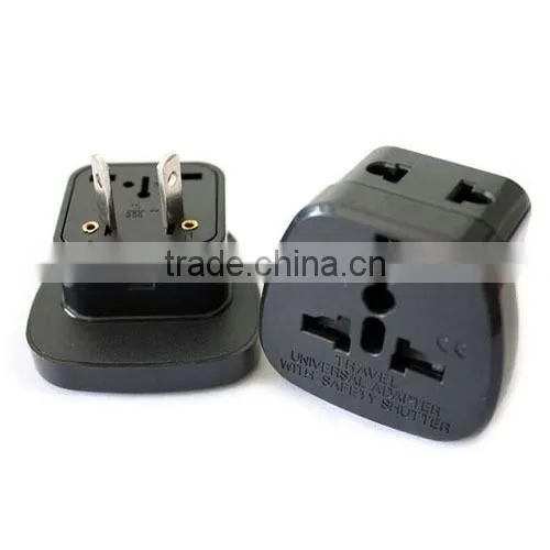 New products 2016 Double adapter Australia China plug universal travel electric adapter with safety shutter