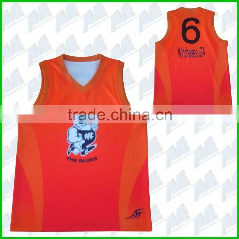 Long sleeved/sleeveless sublimation Australian football jumper