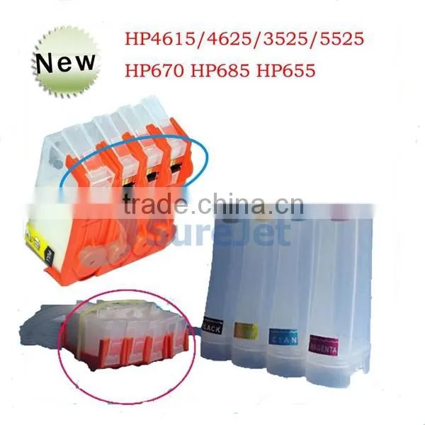 SureJet New Style ink tank for hp deskjet printer for hp655 hp670 hp685