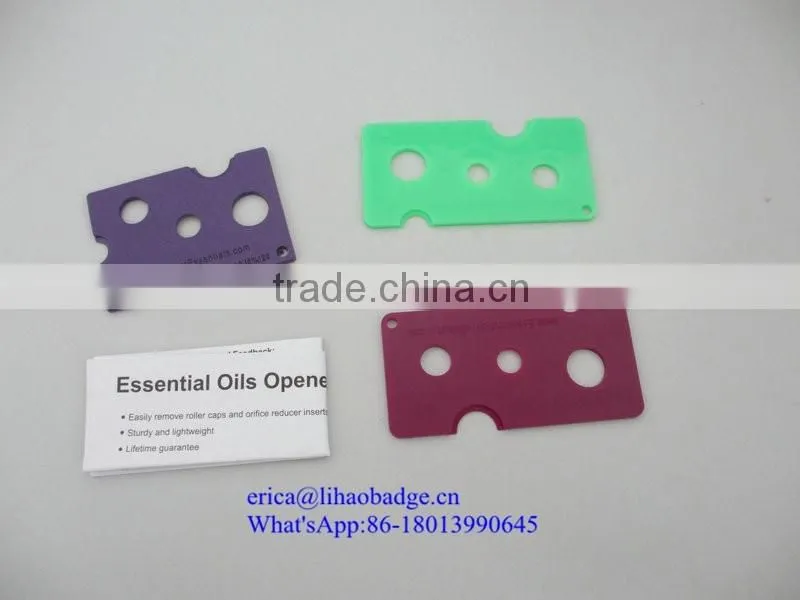 Top quality Cheapest rectangle shaped bottle opener for essential oil