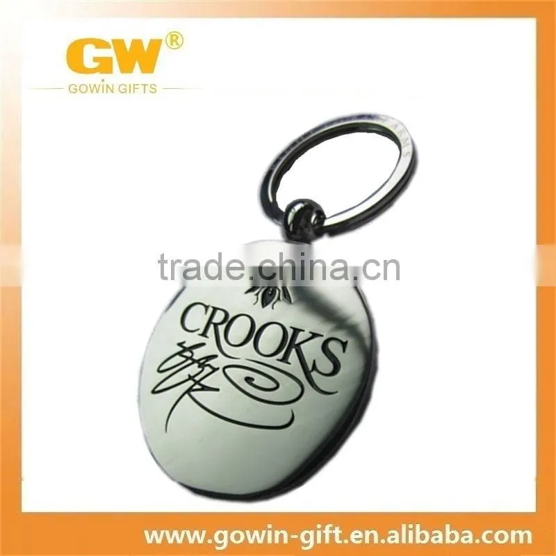 Cheap blank metal keychain/blank laser engraving keychain