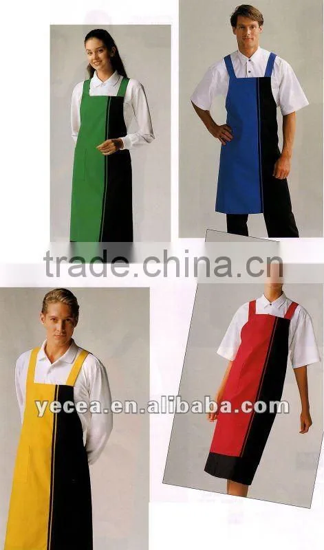 HOT selled unisex resturant chef and waiter apron uniform