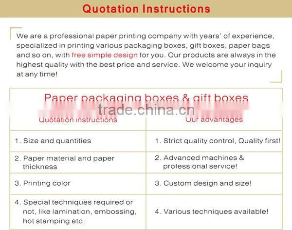 High Quality Paper Gift Box Cardboard Packaging