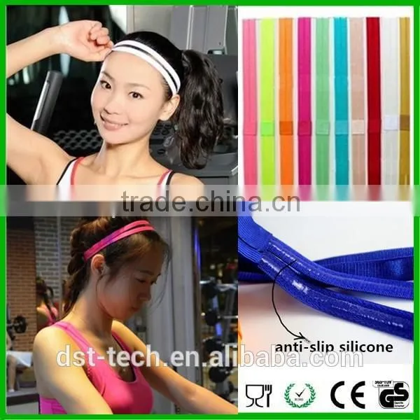 Wholesale High quality running high elastic headband yoga sport head band