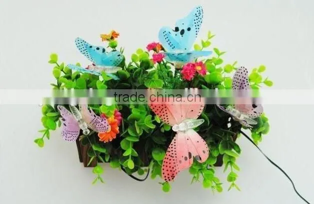 solar light chain, LED with colorful butterflies, led light