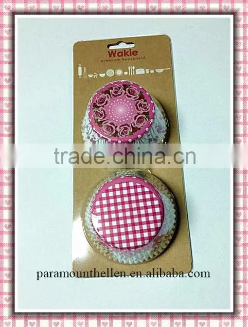 Plastic tube cup cake package for supermarket cupcake cases baking cups