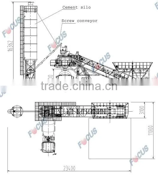 Good Performance Movable Concrete Batching Plant YHZS25