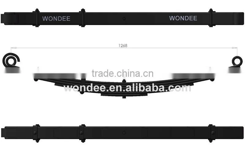 MPR5 Conventional Pick up Truck Russia Leaf Spring for Sale